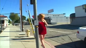 Cute blonde slut picks up a client from the street to drill her ass