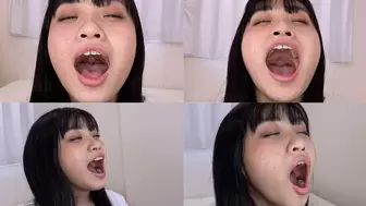 Urara Kanon - CLOSE-UP of Japanese cute girl YAWNING yawn-07 - wmv 1080p