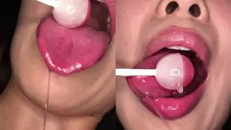 Wet Drooling, Sloppy Lollipop Sucking! (High Quality)