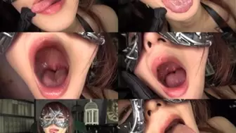 Costumed Woman, Erotic Tongue Playing! (Faster Download)