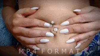 White and Orange Belly Rings Change (HD) MP4