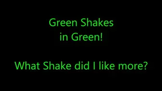Which Shake Did I Like More? - MP4