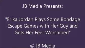Erika Jordan Plays Some Kinky Games and Gets Foot Worship - WMV