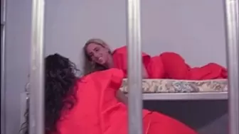 part 1, Rachel licks her cute teen cellmates pussy