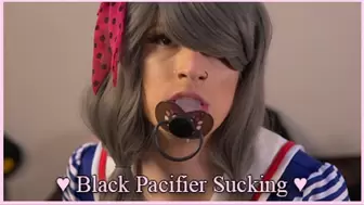 Sailor Girl Sucking Her Black Pacifier