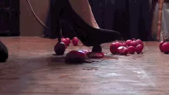 My stiletto heels crush this radish with an exciting crackle wmv