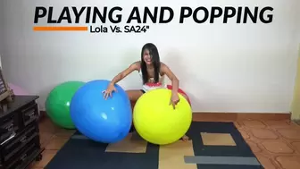 Playing and Popping With Big Sa24 By Lola -4K