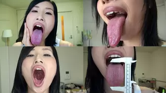 Yua - Long Tongue and Mouth Showing - wmv