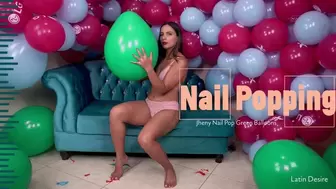 Jheny Nail Pop Tease Green Balloons