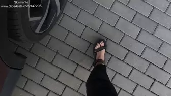 Today I will show you my new sexy sandals as we go for a drive! (Mp4)