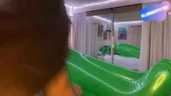 Alien Inflatable Riding + Balloon Ball Pop