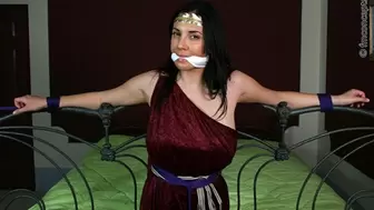 Beautiful Bound and Gagged Goddess of the People Jelena Jensen Needs Someone To Step Up and Rescue Her!
