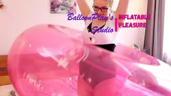 Giant Pink Inflatable Ring