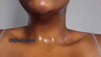 Neck Exercises Stretching - Water Gulping and Swallowing - Neck Oiling - Throat Fetish - Chy Latte - 1080 MP4