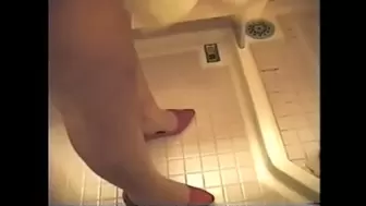 Alicia Showers in Her Red Highlight Pumps Before Fucking Hubby In Them During an Alaska Cruise
