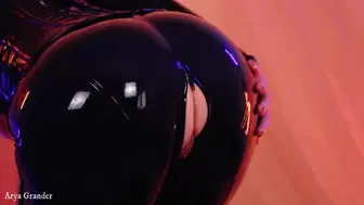 Latex Catsuit and Naked Ass Tease and JOI Game