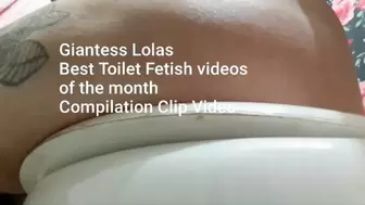 Giantess Lolas Best Toilet Fetish videos of the month Daily Dump and PEE Compilation Clip Video