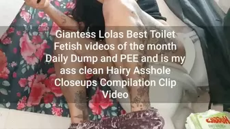Giantess Lolas Best Toilet Fetish videos of the month Daily Dump and PEE and is my ass clean Hairy Asshole Closeups Compilation Clip Video mov
