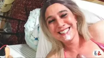 Anal missionary and cum on face