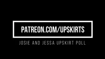 Josie and Jessa Upskirt Outfits