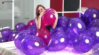 Massive pop 120 crystal balloons 4k
