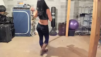 country pole in jeans and boots