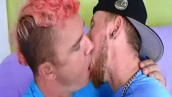 MARATHON Hot Gay Kissing 30 - CUSTOM VIDEO - JC Dickerson - Leo Blue - Manpuppy - MP4 1080