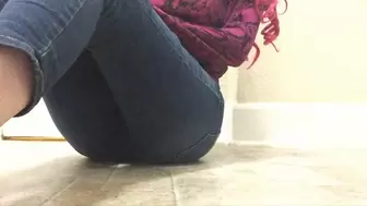 Piss Soaking Jeans and Foot Worship