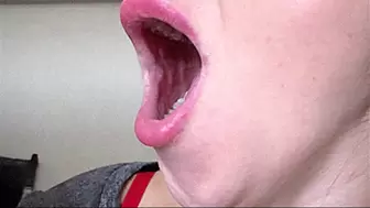 yawning girl deeply