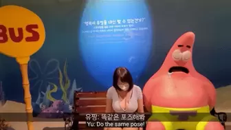 Walk in spongebob with natural big asian sexy boobs part 3