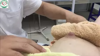 Milk is stuck Asian boob nipples doctor must help part 2