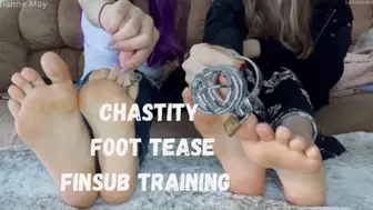 Finsub Chastity Foot Bitch