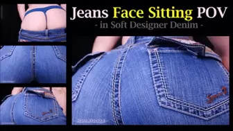 Jeans Face Sitting POV in Soft Designer Denim - mp4