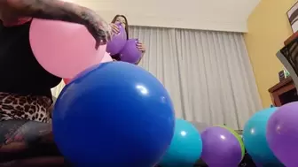 Affirmations and balloon popping