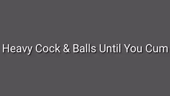 Heavy Cock & Balls Until You Cum Curse Trance Audio