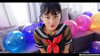 Evil Schoolgirl & Overinflated Belbal Balloons
