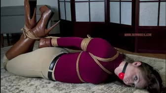 Rachel Adams Equestrian Riding Girl Gets Tied Up in Boots! HD-mp4