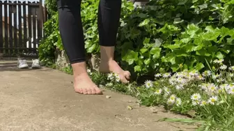 SMALL FEET BAREFOOT PLAYING HOPSCOTCH - MOV Mobile Version