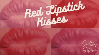 Red Lipstick Kisses! Mobile Version (1280x720)