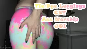 Tie Dye leggings CBT Ass Worship JOI