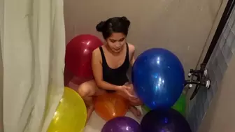 Balloon-fllled Shower with Step-Sister | Sit to Pop1