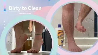 dirty feet get washed clean - feet friday #3