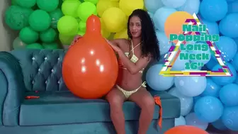 Maria Fingernail Pops Long Neck SR 16" Balloons