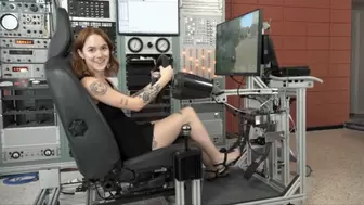 Sage Takes Her First Drive in the Simulator (MP4 - 1080p)