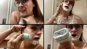 First Time Shaving My Facial Hair