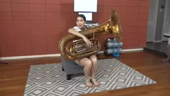 Kitty Catherine Experiments with Tuba Sounds (MP4 - 1080p)
