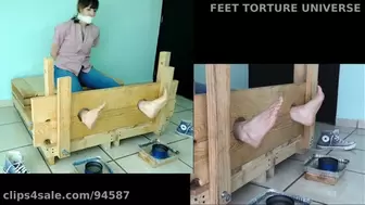 Anais Foot Burning in the Stocks part 2 of 4