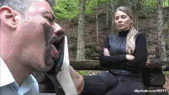 GABRIELLA - A trip to the mountain - OUTDOOR muddy shoes licking (EXTREME AND INSANE CLIP!) - (For mobile devices)