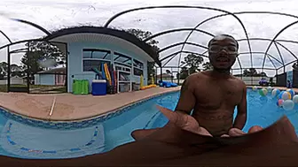 **VR 360** Giant Papi Chulo Teases You In The Pool