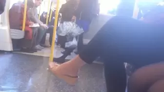 Incredible dangling on the bus